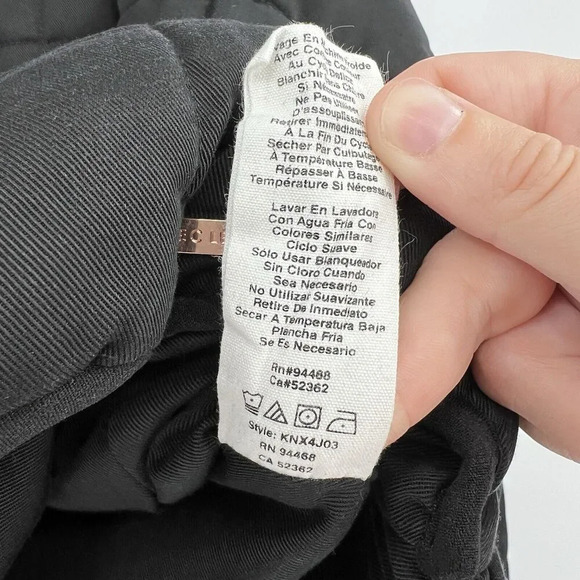 Avec Les Filles Curpo-Feel Thermal Puff Flight Jacket Velvet Trim Size Large - Picture 11 of 11